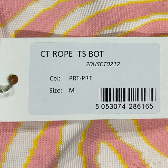 HEIDI KLEIN - Cape Town Side Rope Tie Swim Bottom - Pink Zebra Print - Picture 13 of 16